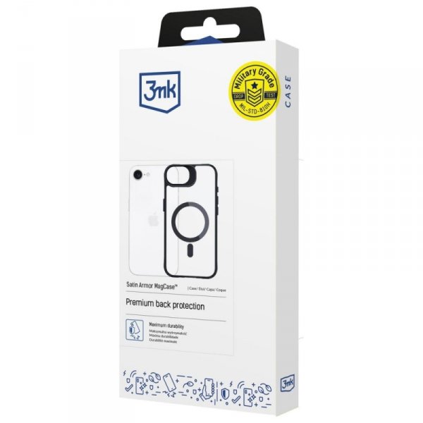 Etui 3MK Satin Armor MagCase do Apple    iPhone 16E