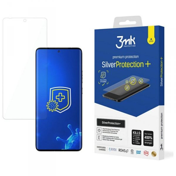 Folia antymikrobowa 3MK SilverProtect+   montowana na mokro do Motorola Edge 50 Pro