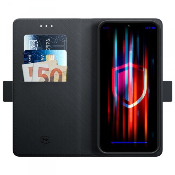 Etui 3MK Wallet Case do Samsung Galaxy   S25 Edge czarny