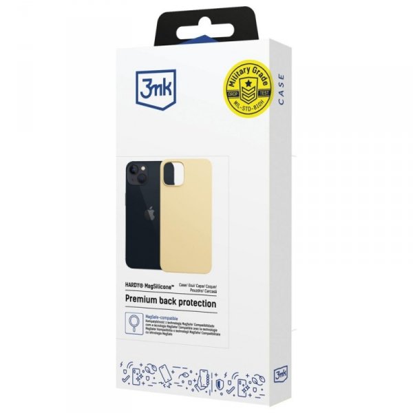 Etui 3MK Hardy MagSilicone do Apple      iPhone 15 Plus żółty