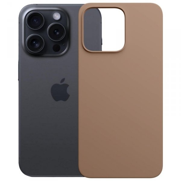 Etui 3MK Hardy MagSilicone do Apple      iPhone 15 Pro ciemnozłoty