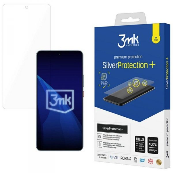 Folia antymikrobowa 3MK SilverProtect+   montowana na mokro do Realme GT 7