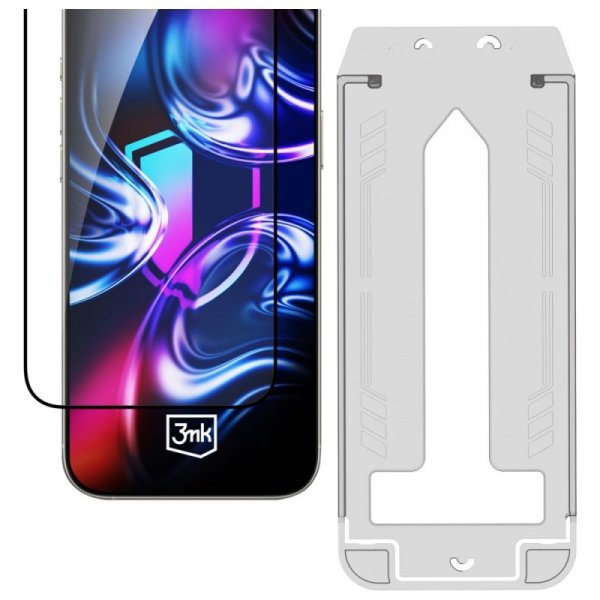 Szkło hartowane 3MK HardGlass Max        z aplikatorem do Samsung Galaxy A36