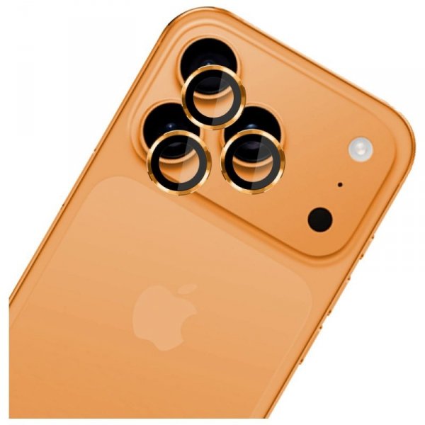 Ochrona na obiektyw aparatu 3MK Lens     Protection Pro do Apple iPhone 17 Pro / 17 Pro Max pomarańczowy