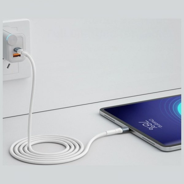 Kabel 3MK Hyper Cable N-SERIES USB-C do  USB-C 1m 20V/5A 100W biały
