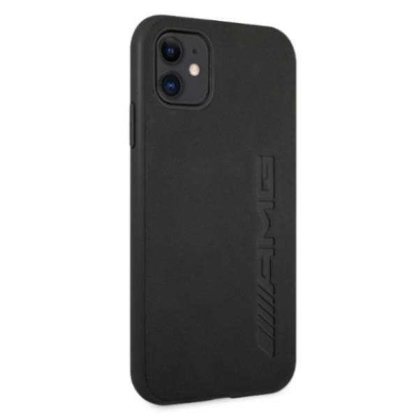 AMG AMHCN61DOLBK iPhone 11 / Xr 6,1&quot; czarny/black hardcase Leather Hot Stamped