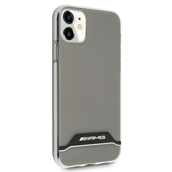AMG AMHCN61TCBW iPhone 11 / Xr 6,1&quot;przezroczysty/transparent hardcase Electroplate Black&White