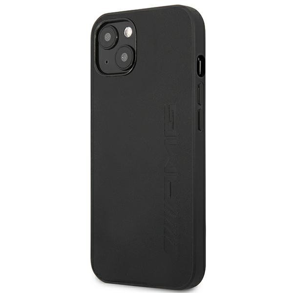 AMG AMHCP14MDOLBK iPhone 14 Plus / 15 Plus 6.7&quot; czarny/black hardcase Leather Hot Stamped