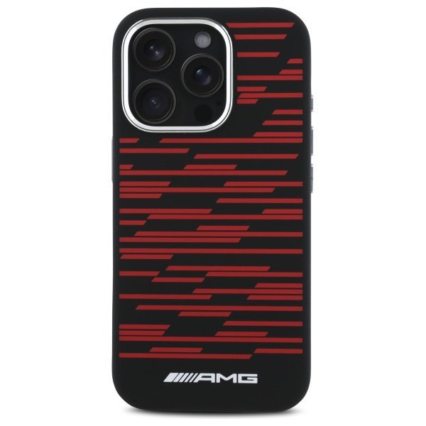 AMG AMHMP16L24SSRRK iPhone 16 Pro 6.3&quot;   czarny/black hardcase Silicone Graphics MagSafe