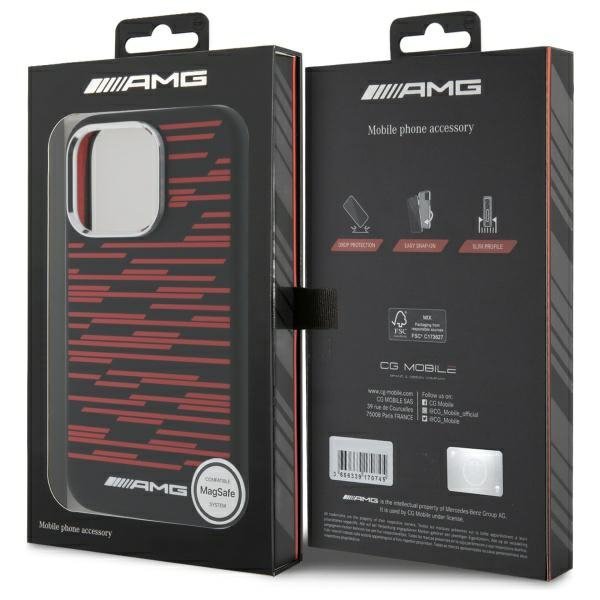 AMG AMHMP16X24SSRRK iPhone 16 Pro Max    6.9&quot; czarny/black hardcase Silicone Graphics MagSafe
