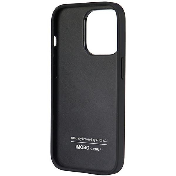 Audi Synthetic Leather iPhone 14 Pro 6.1&quot; czarny/black hardcase AU-TPUPCIP14P-TT/D1-BK