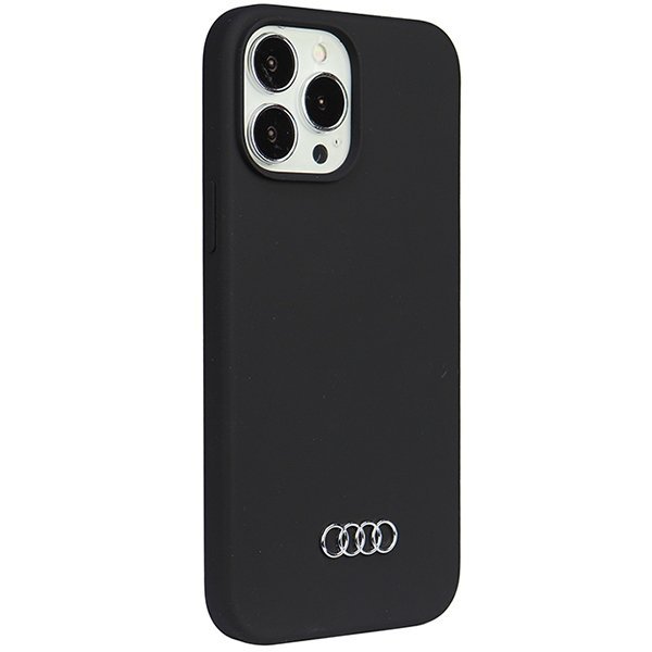 Audi Silicone Case iPhone 13 Pro Max 6.7&quot; czarny/black hardcase AU-LSRIP13PM-Q3/D1-BK
