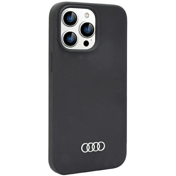 Audi Silicone Case iPhone 14 Pro Max 6.7&quot; czarny/black hardcase AU-LSRIP14PM-Q3/D1-BK