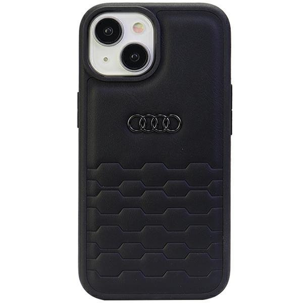 Audi GT Synthetic Leather iPhone 15 Plus / 14 Plus 6.7&quot; czarny/black hardcase AU-TPUPCIP15M-GT/D2-BK