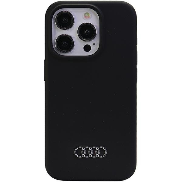 Audi Silicone Case iPhone 15 Pro Max 6.7&quot; czarny/black hardcase AU-LSRIP15PM-Q3/D1-BK