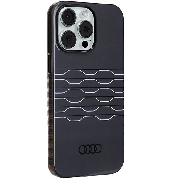 Audi IML MagSafe Case iPhone 15 Pro Max 6.7&quot; czarny/black hardcase AU-IMLMIP15PM-A6/D3-BK