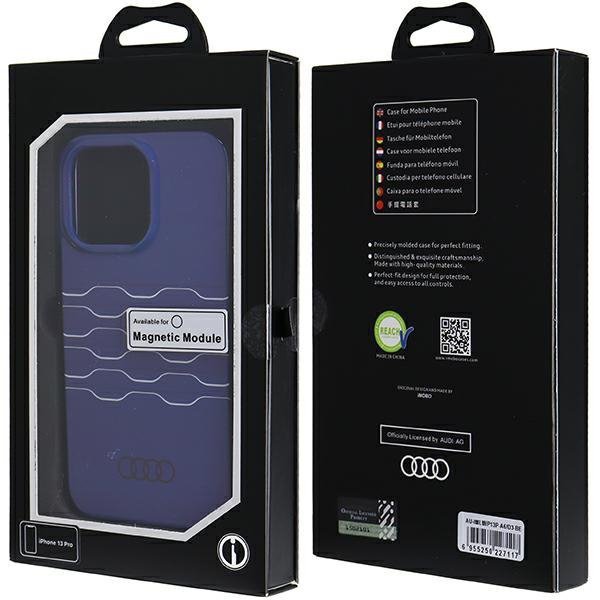 Audi IML MagSafe Case iPhone 13 Pro / 13 6.1&quot; niebieski/navy blue hardcase AU-IMLMIP13P-A6/D3-BE