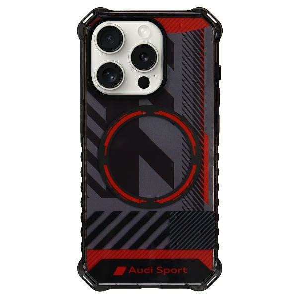 Audi IML Sport MagSafe Case iPhone 15 Pro Max 6.7&quot; czarny/black hardcase AU-IMLMIP15PM-RSQ/D2-BK
