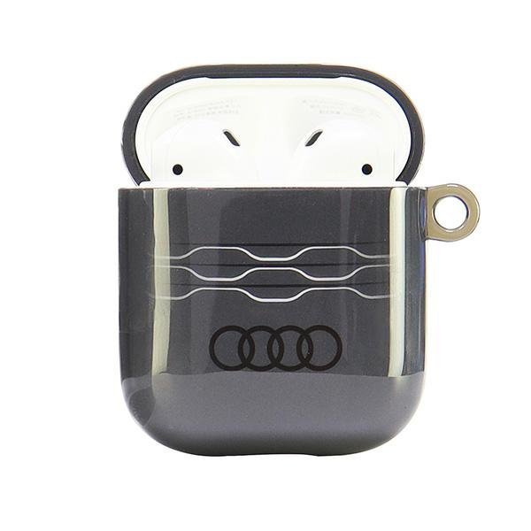 Audi IML Geometric Pattern AirPods 1/2   cover szary/gray AU-IMLAP-A6/D3-GY
