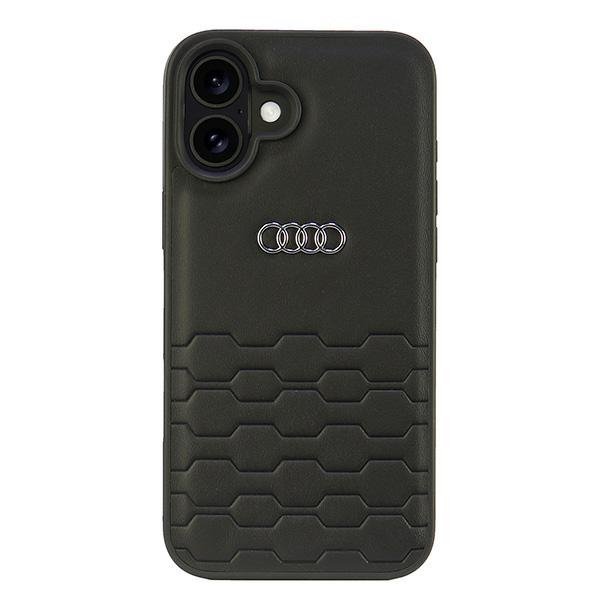 Audi Synthetic Leather iPhone 16 Plus6.7&quot; czarny/black hardcase AU-TPUPCIP16M-GT/D2-BK