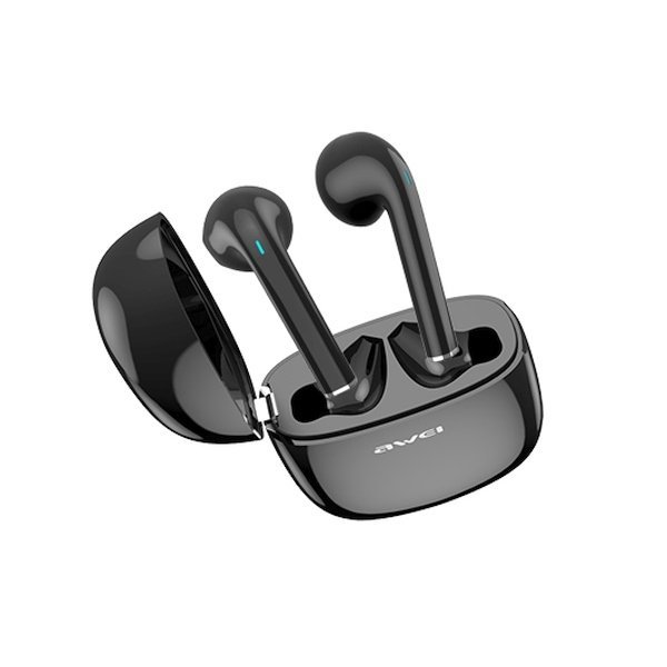 AWEI słuchawki Bluetooth 5.0 T28 TWS+ stacja dokująca czarny/black