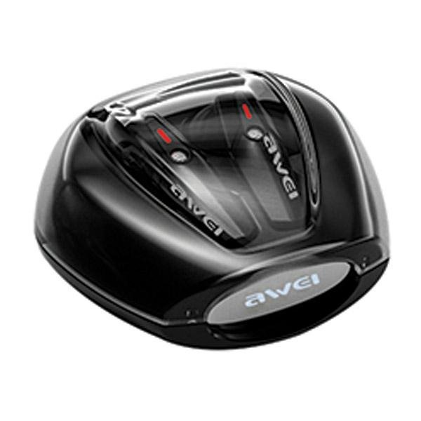 AWEI słuchawki Bluetooth 5.3 T25 TWS+ stacja dokująca czarny/black