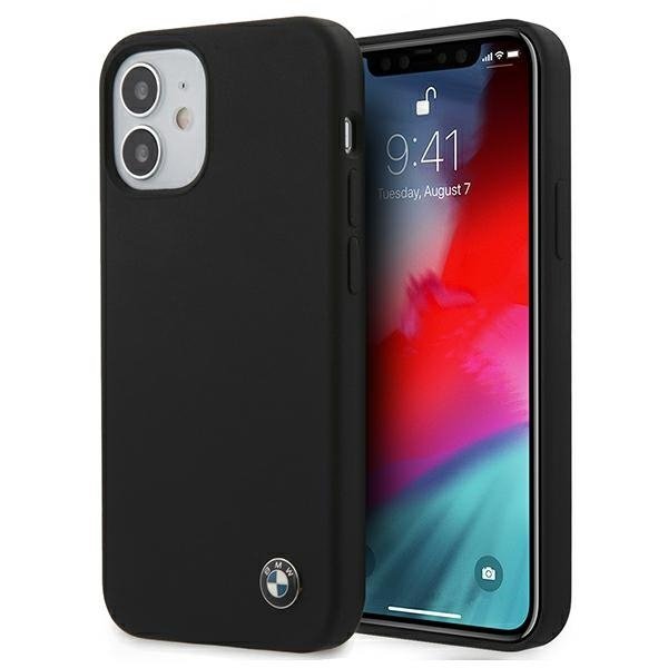 Etui BMW BMHCP12SSILBK iPhone 12 mini5,4&quot; czarny/black hardcase Silicone Signature