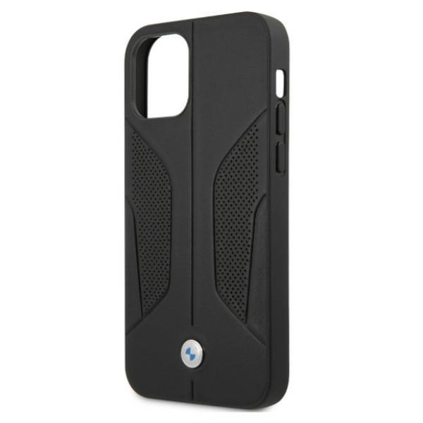 Etui BMW BMHCP12MRSCSK iPhone 12/12 Pro 6,1&quot; czarny/black hardcase Leather Perforate Sides