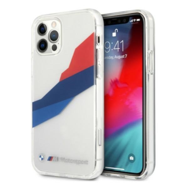 Etui BMW BMHCP12LSKTGT iPhone 12 Pro Max6,7&quot; transparent hardcase Motorsport Tricolor