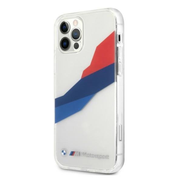 Etui BMW BMHCP12LSKTGT iPhone 12 Pro Max 6,7&quot; transparent hardcase Motorsport Tricolor