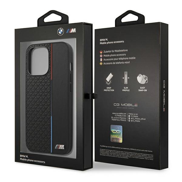 Etui BMW BMHCP13LTRTBK iPhone 13 Pro/13 6,1&quot; czarny/black hardcase M Collection Triangles