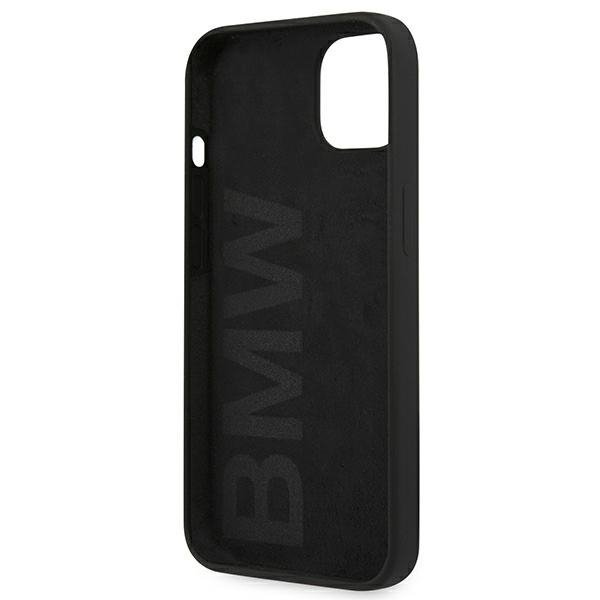 Etui BMW BMHCP13MSILBK iPhone 13 / 14 / 15 6.1&quot; czarny/black hardcase Silicone Signature