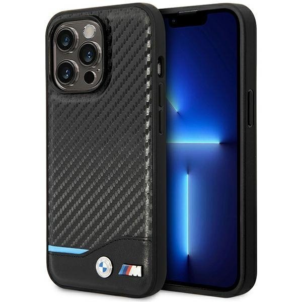 Etui BMW BMHMP14L22NBCK iPhone 14 Pro 6,1&quot; czarny/black Carbon MagSafe