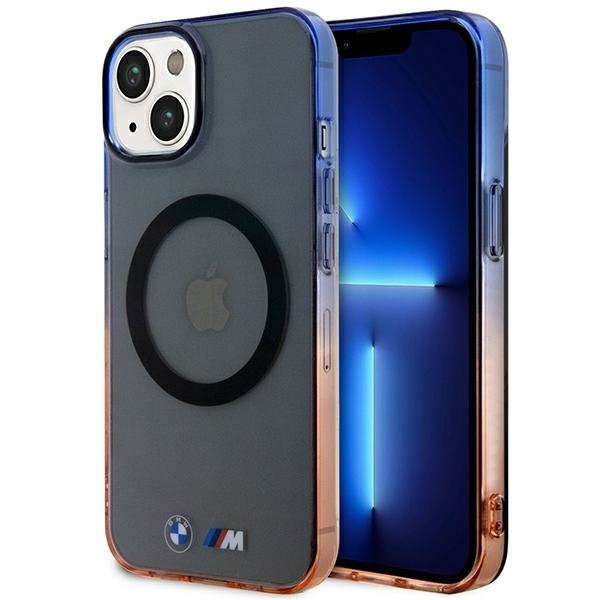 Etui BMW BMHMP14SHTGE iPhone 14 / 15 /13 6.1&quot; szary/grey hardcase Gradient Bumper MagSafe