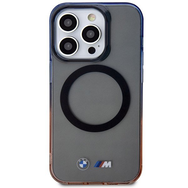 Etui BMW BMHMP14LHTGE iPhone 14 Pro 6.1&quot; szary/grey hardcase Gradient Bumper MagSafe
