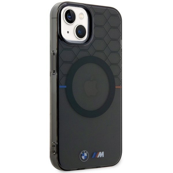 Etui BMW BMHMP14SHGPK iPhone 14 / 15 /13 6.1&quot; szary/grey Pattern MagSafe