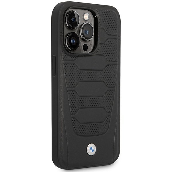 Etui BMW BMHCP14X22RPSK iPhone 14 Pro Max 6,7&quot; czarny/black Leather Seats Pattern