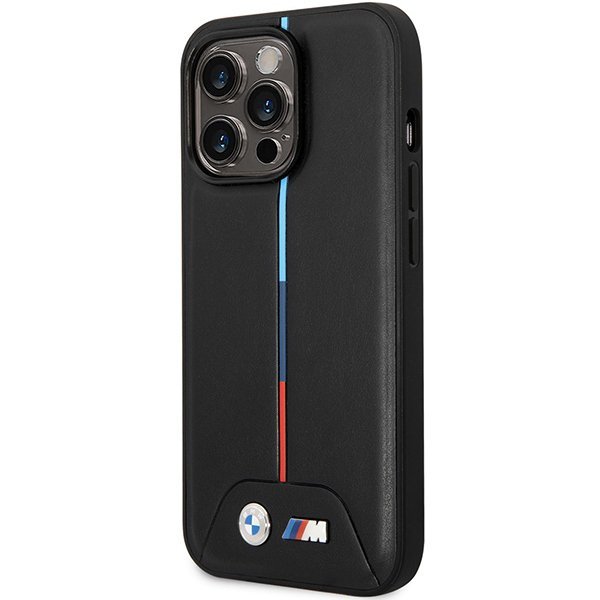 Etui BMW BMHMP13L22PVTK iPhone 13 Pro / 13 6.1&quot; czarny/black Quilted Tricolor MagSafe