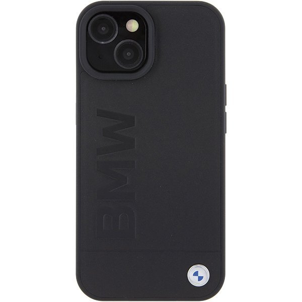 BMW BMHMP15MSLLBK iPhone 15 Plus / 14 Plus 6.7&quot; czarny/black MagSafe Leather Hot Stamp
