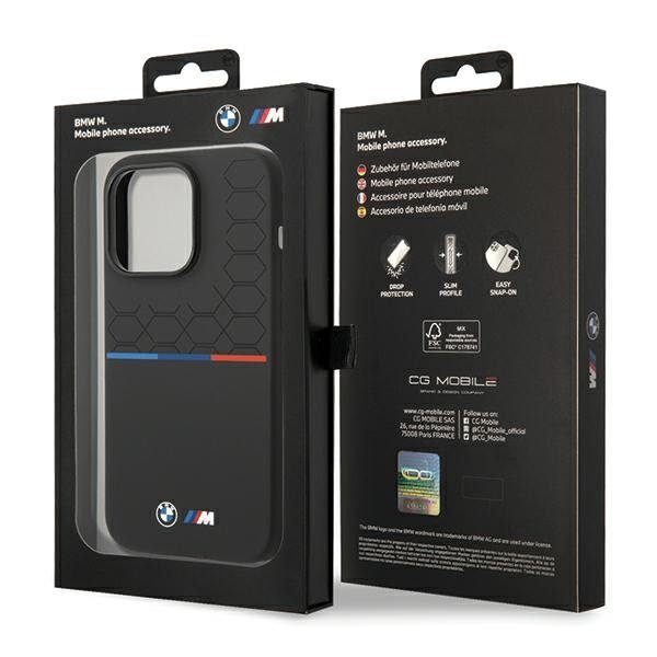 BMW BMHCP15L22SMPK iPhone 15 Pro 6.1&quot;czarny/black Silicone Pattern