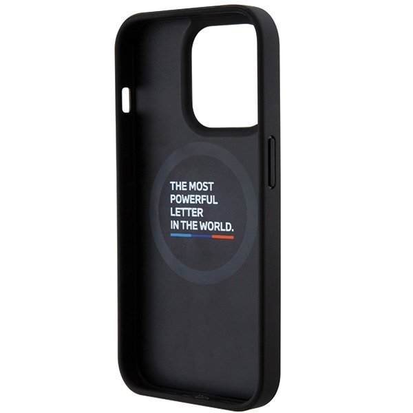 BMW BMHMP15L22PVTK iPhone 15 Pro 6.1&quot; czarny/black hardcase Quilted Tricolor MagSafe