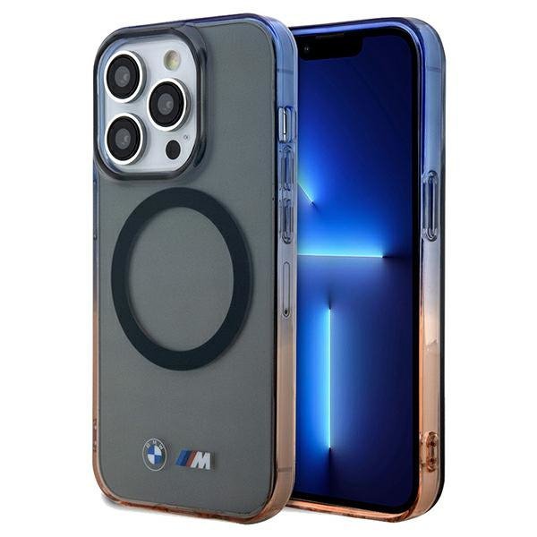 BMW BMHMP15XHTGE iPhone 15 Pro Max 6.7&quot; szary/grey hardcase Gradient Bumper MagSafe