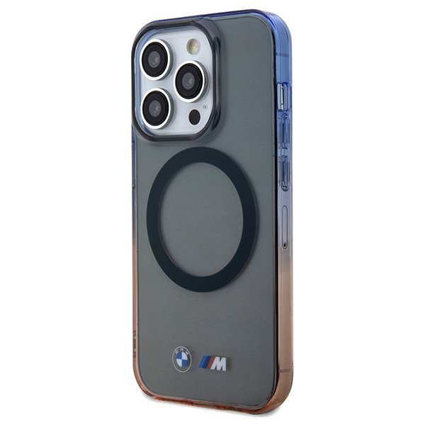 BMW BMHMP15XHTGE iPhone 15 Pro Max 6.7&quot; szary/grey hardcase Gradient Bumper MagSafe