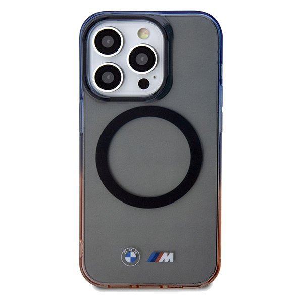 BMW BMHMP15XHTGE iPhone 15 Pro Max 6.7&quot; szary/grey hardcase Gradient Bumper MagSafe