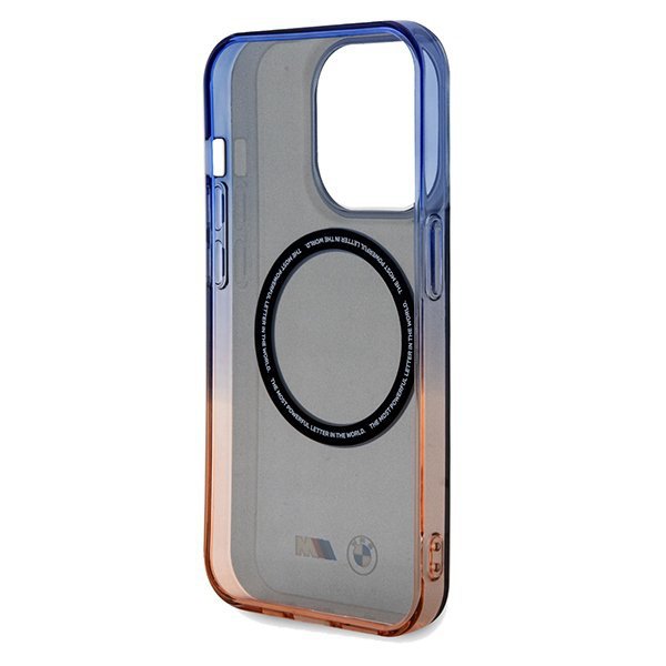BMW BMHMP15XHTGE iPhone 15 Pro Max 6.7&quot; szary/grey hardcase Gradient Bumper MagSafe