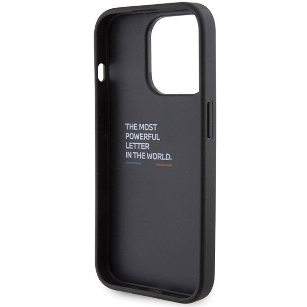 Etui BMW BMHCP15L22GSLK iPhone 15 Pro 6.1&quot; czarny/black hardcase Grip Hot Stamp