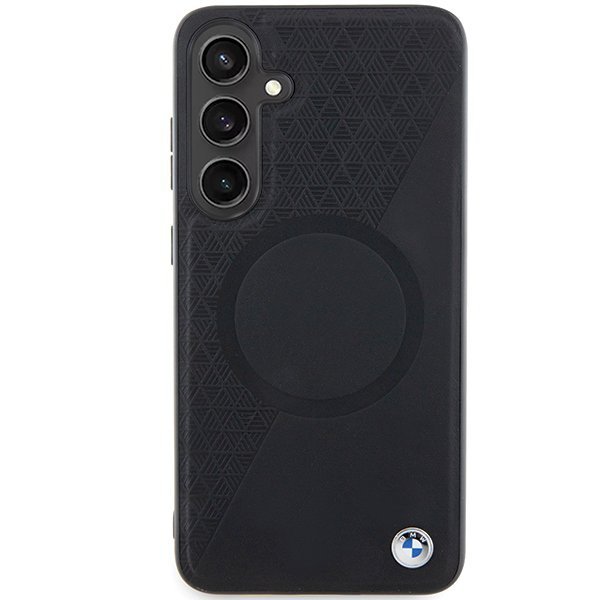 BMW BMHMS24S23RTPK S24 S921 czarny/black hardcase Signature Leather Half Textured & Circle MagSafe