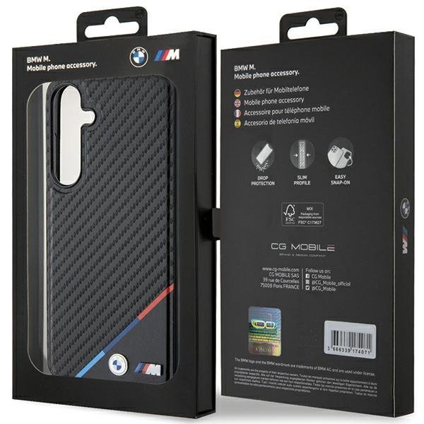BMW BMHMS24S23PUDTK S24 S921czarny/black hardcase Carbon Tricolor Line MagSafe