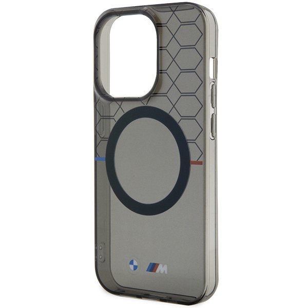 BMW BMHMP15XHGPK iPhone 15 Pro Max 6.7&quot; szary/grey hardcase Pattern MagSafe