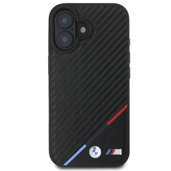 BMW BMHMP16S23PUDTK iPhone 166.1&quot; czarny/black hardcase M Carbon Tricolor Line MagSafe